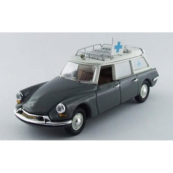 Monterade miniatyrer - Citroen DS 19 Ambulans grå 1962 1/43 Rio