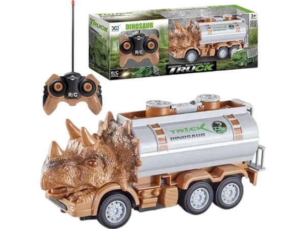 DINOSAURIE LASTBIL TANKBIL FJÄRRKONTROLL RC LJUS LJUD