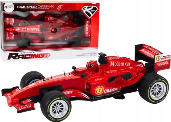 LeanToys Racing Car Sports Car 1:12 Røde lyder
