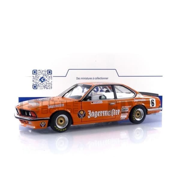 Samlarbil i miniatyr - SOLIDO 1/18 - BMW 635 CSI - European Touring Car Championship - 1984 - Orange