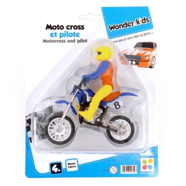 Moto Cross för barn - WONDERKIDS - Slumpmässig modell - Flyttbar pilot - Utomhus