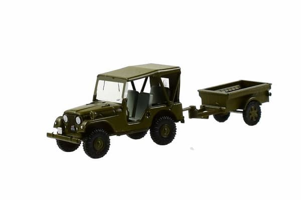 Arwci ace - 885102 - 85005102 1/87 Willys M38A1 Armee Jeep med Aebi Gelpw ANH 68 Die-Cast, Collection modeller