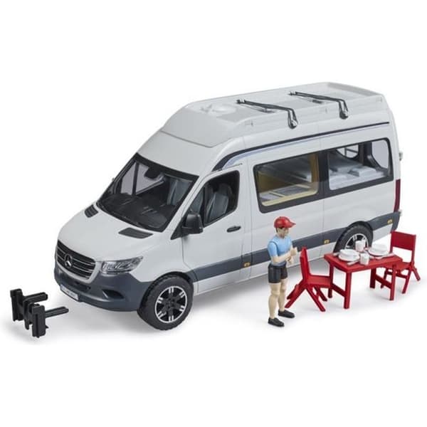 Mercedes Benz Sprinter husbil med husbil och tillbehör - Bruder - 02672