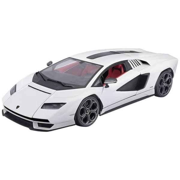 Modellbil - MAISTO - Lamborghini Countach LPI 800-4 - Vit - Interiör - 14 år