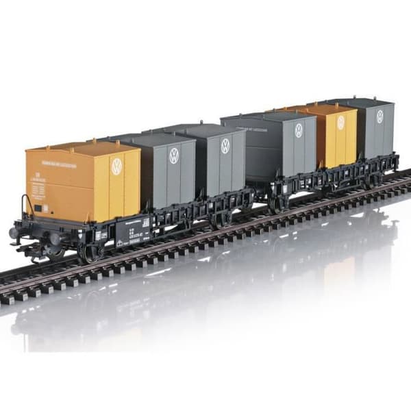 Dubbel containertransportvagn - MÄRKLIN - Laabs - DB - Volkswagen AG