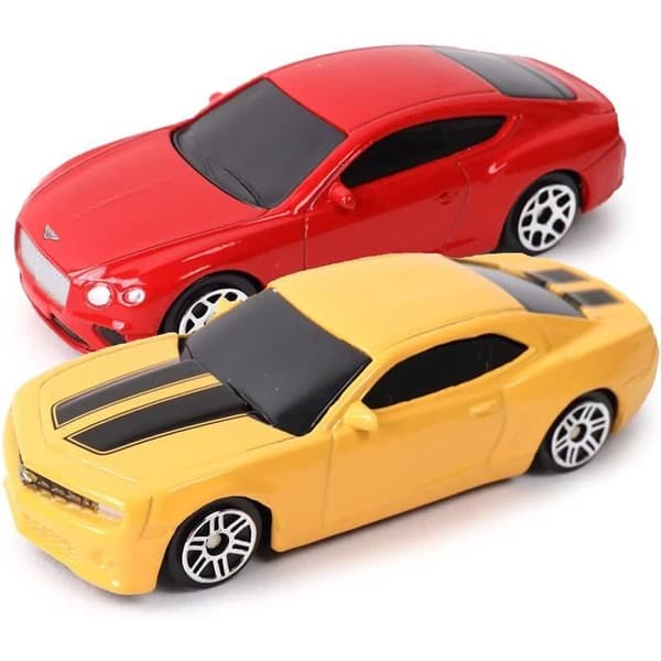 Freewheel Toys - Turbo Challenge - Sortiment av 9 bilar - Flerfärgad - Skala 1/64 - Metall