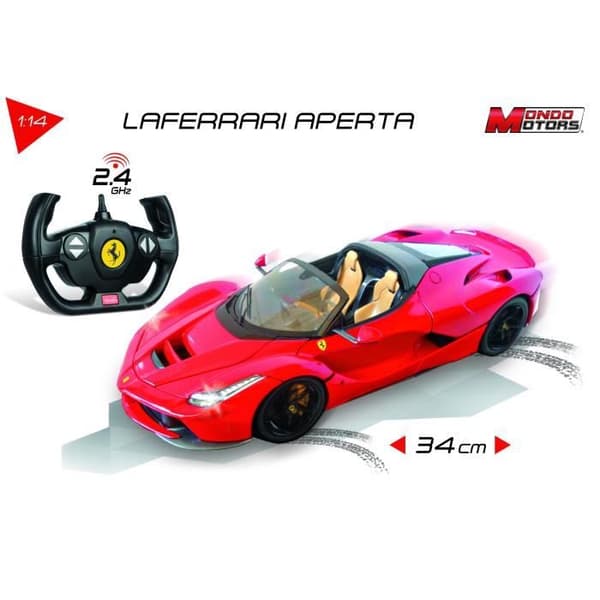 Ferrari LaFerrari Aperta radiostyrt fordon - Ljuseffekter - MONDO MOTORS - 1:14:e skala
