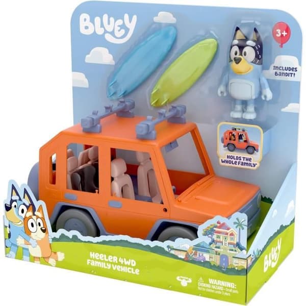 Bluey 4x4 familjefordon - ÄLGEKAKAR - Bandit och tillbehör ingår