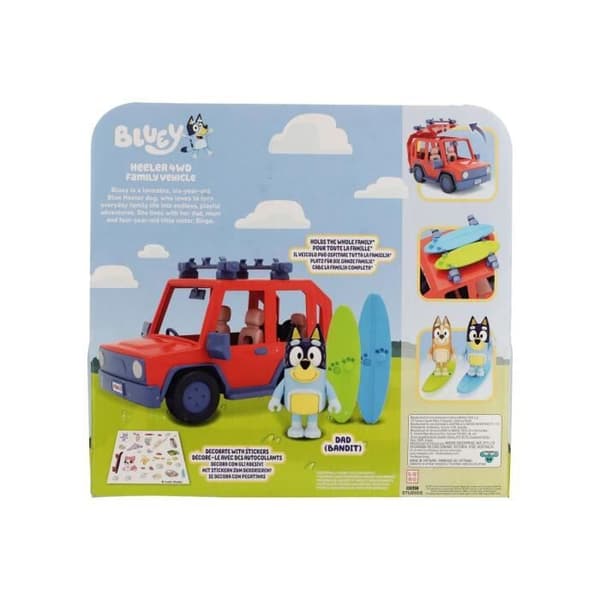 Bluey 4x4 familjefordon - ÄLGEKAKAR - Bandit och tillbehör ingår