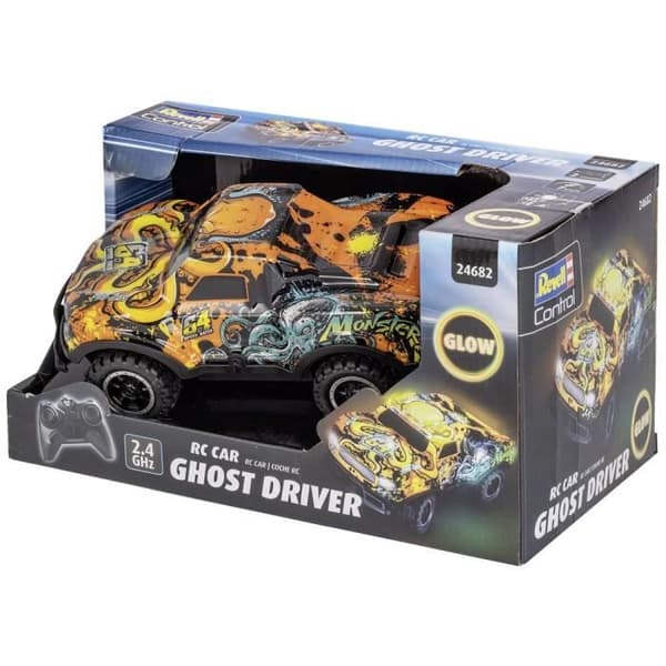 Revell Control 24682 Ghost Driver 1:22 elektrisk nybörjare RC-fordon Touring Car med ljuseffekt