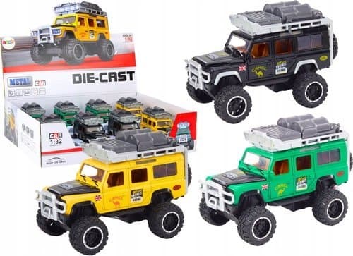 LeanToys Off-Road Car Guard 1:32 Metal Drive Lights lyder
