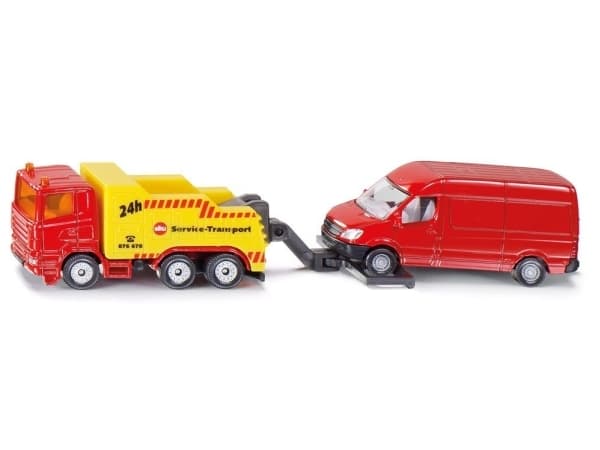 Siku Breakdown kuorma-auto pakettiautolla
