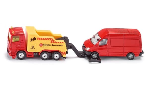 Siku Breakdown kuorma-auto pakettiautolla