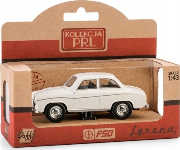 Daffi Pojazd PRL Syrena 104 Biały