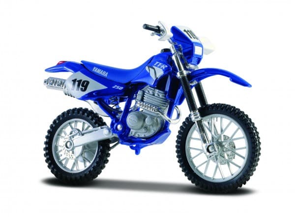 Maisto Model Metal Moottoripyörä Yamaha TT-R 250 1/18 jalustan kanssa