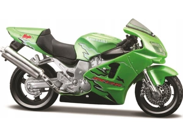 Maisto Model Metal Moottoripyörä Kawasaki Ninja ZR-12R 1/18 jalustan kanssa