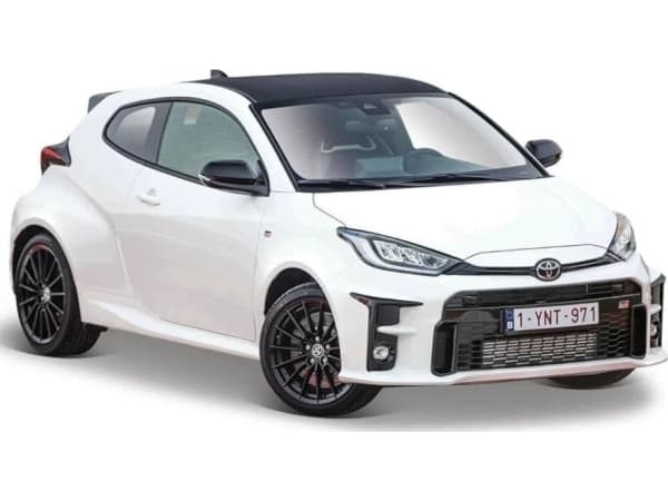 Maisto Metal modell Toyota Yaris 2021 hvit 1/24