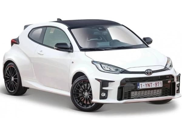 Maisto Metal modell Toyota Yaris 2021 hvit 1/24
