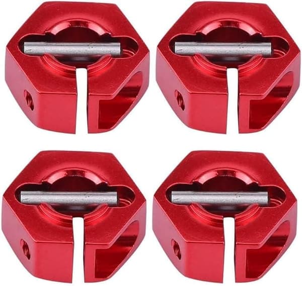 Yunique hjulnavadapter 12mm universal til HSP Sakura 1/10 skala RC biler (4-pak)