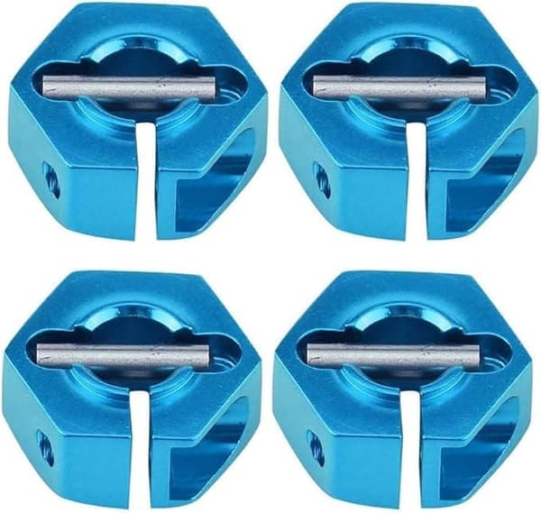 Yunique hjulnavadapter 12mm universal til HSP Sakura 1/10 skala RC biler (4-pak)