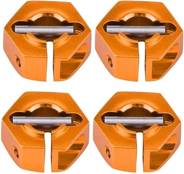Yunique hjulnavadapter 12mm universal til HSP Sakura 1/10 skala RC biler (4-pak)