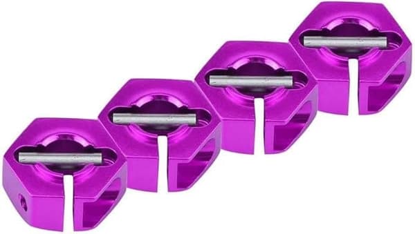 Yunique hjulnavadapter 12mm universal til HSP Sakura 1/10 skala RC biler (4-pak)