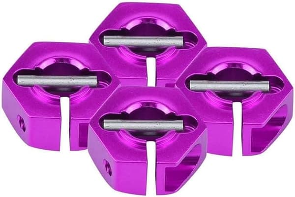 Yunique hjulnavadapter 12mm universal til HSP Sakura 1/10 skala RC biler (4-pak)