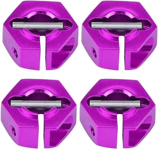 Yunique hjulnavadapter 12mm universal til HSP Sakura 1/10 skala RC biler (4-pak)