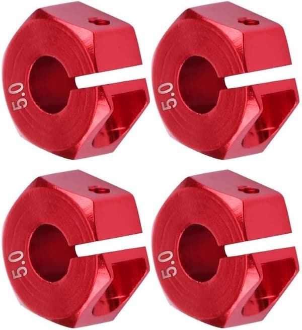 Yunique hjulnavadapter 12mm universal til HSP Sakura 1/10 skala RC biler (4-pak)