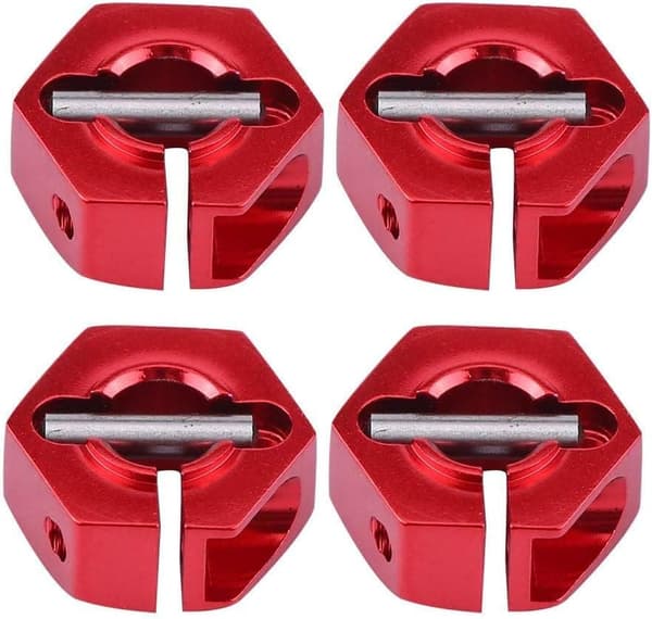 Yunique hjulnavadapter 12mm universal til HSP Sakura 1/10 skala RC biler (4-pak)