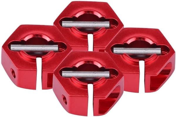Yunique hjulnavadapter 12mm universal til HSP Sakura 1/10 skala RC biler (4-pak)