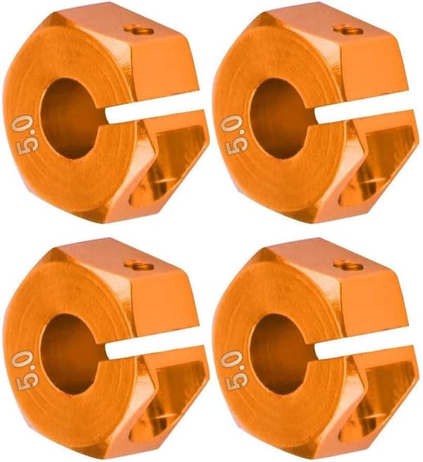 Yunique hjulnavadapter 12mm universal til HSP Sakura 1/10 skala RC biler (4-pak)
