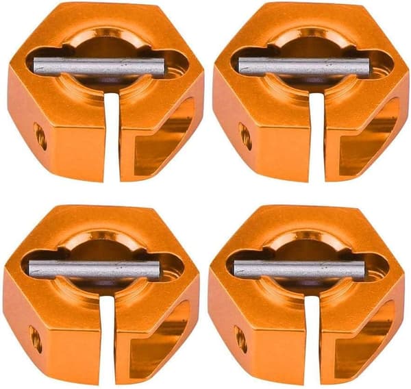 Yunique hjulnavadapter 12mm universal til HSP Sakura 1/10 skala RC biler (4-pak)
