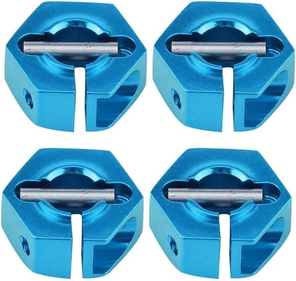 Yunique hjulnavadapter 12mm universal til HSP Sakura 1/10 skala RC biler (4-pak)