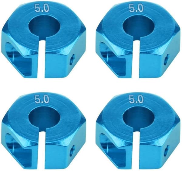 Yunique hjulnavadapter 12mm universal til HSP Sakura 1/10 skala RC biler (4-pak)