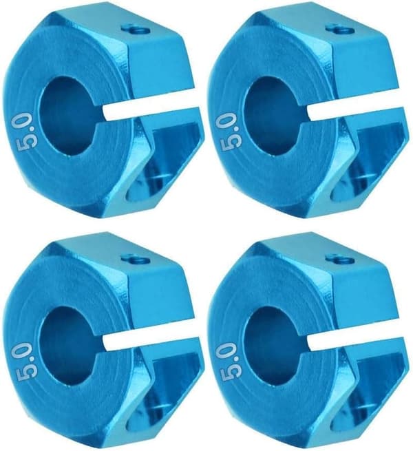 Yunique hjulnavadapter 12mm universal til HSP Sakura 1/10 skala RC biler (4-pak)