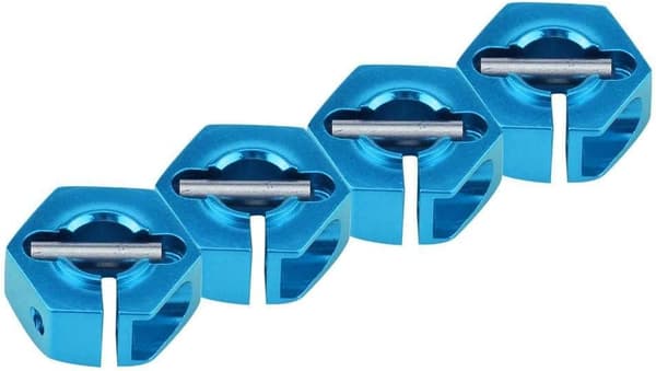 Yunique hjulnavadapter 12mm universal til HSP Sakura 1/10 skala RC biler (4-pak)