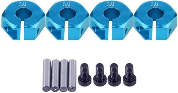 Yunique hjulnavadapter 12mm universal til HSP Sakura 1/10 skala RC biler (4-pak)