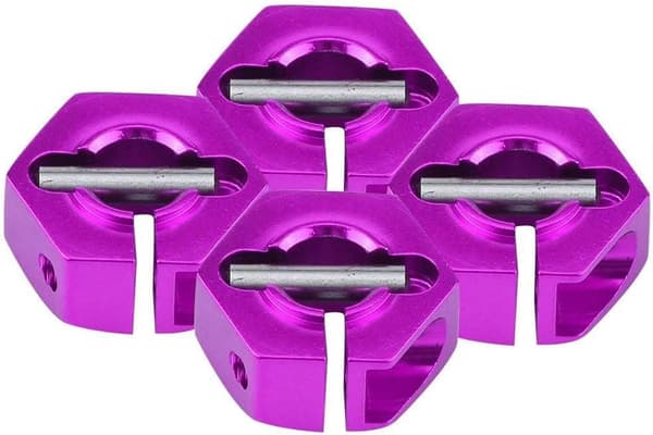 Yunique hjulnavadapter 12mm universal til HSP Sakura 1/10 skala RC biler (4-pak)