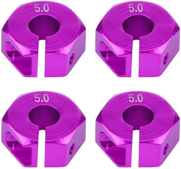 Yunique hjulnavadapter 12mm universal til HSP Sakura 1/10 skala RC biler (4-pak)