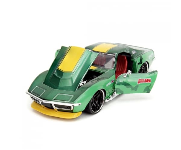 Jada Toys Street Fighter 1969 Chevrolet 1:24, Bil, 8 år, Metall, Grønn
