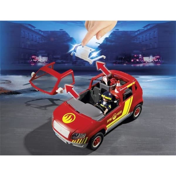 Brandfordon - PLAYMOBIL - Playmobil 71375 - Ljud och ljus - 38 delar - Exteriör