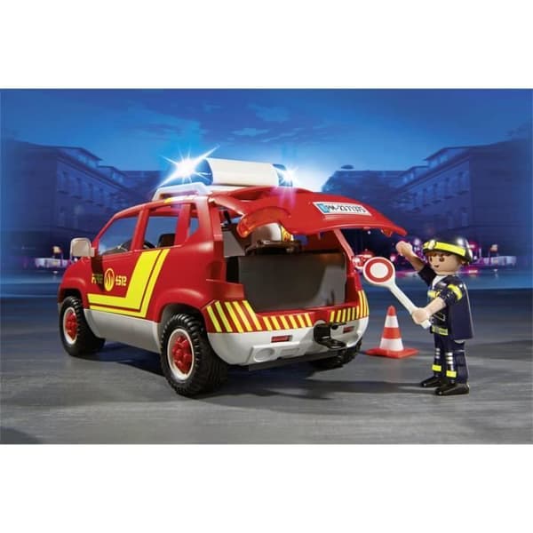 Brandfordon - PLAYMOBIL - Playmobil 71375 - Ljud och ljus - 38 delar - Exteriör