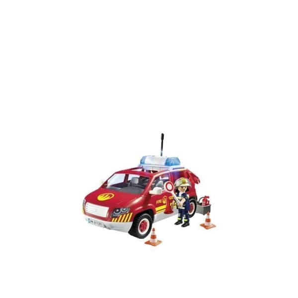 Brandfordon - PLAYMOBIL - Playmobil 71375 - Ljud och ljus - 38 delar - Exteriör