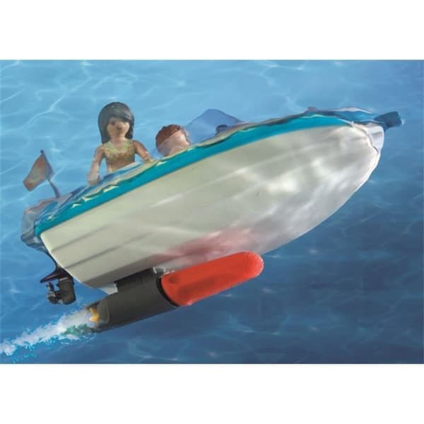 Surfer pickup med motorbåt