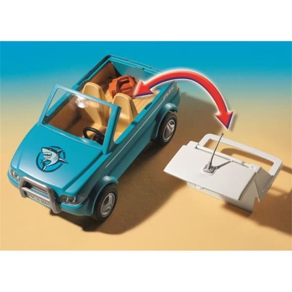 Surfer pickup med motorbåt
