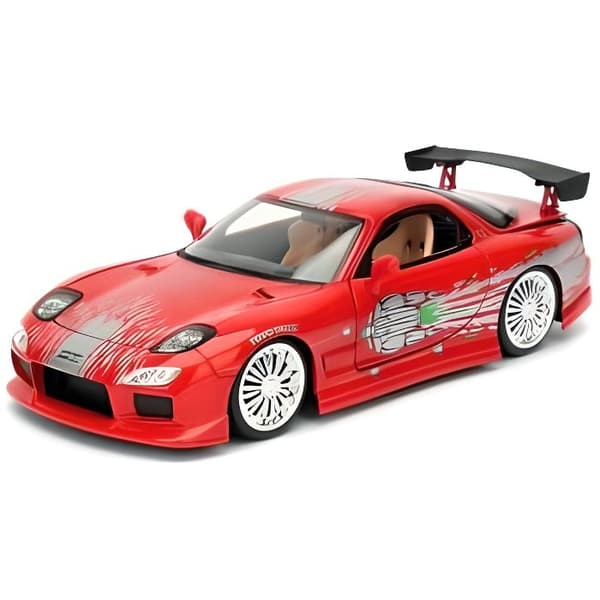 Leksak - JADA TOYS - Metall replika 1/24 Dom's 1995 Mazda RX-7 - Snabb och rasande licens - Vit - Vuxen
