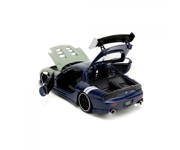 Jada Toys Naruto 1995 Mazda RX-7 1:24, Bil, Naruto, 8 år, Metall, Blå, Grønn