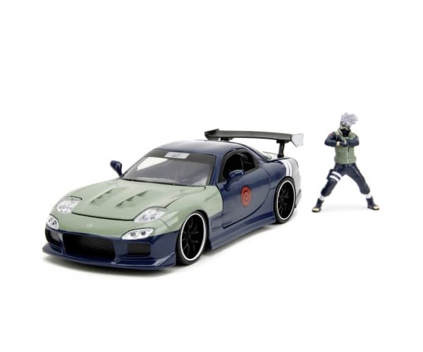 Jada Toys Naruto 1995 Mazda RX-7 1:24, Bil, Naruto, 8 år, Metall, Blå, Grønn