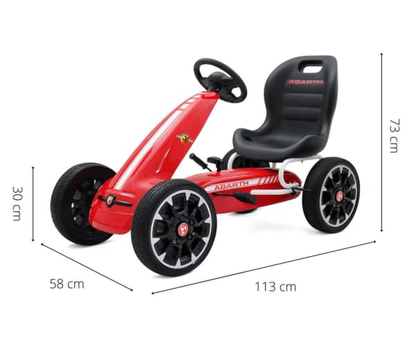 Abarth Rød pedal gokart